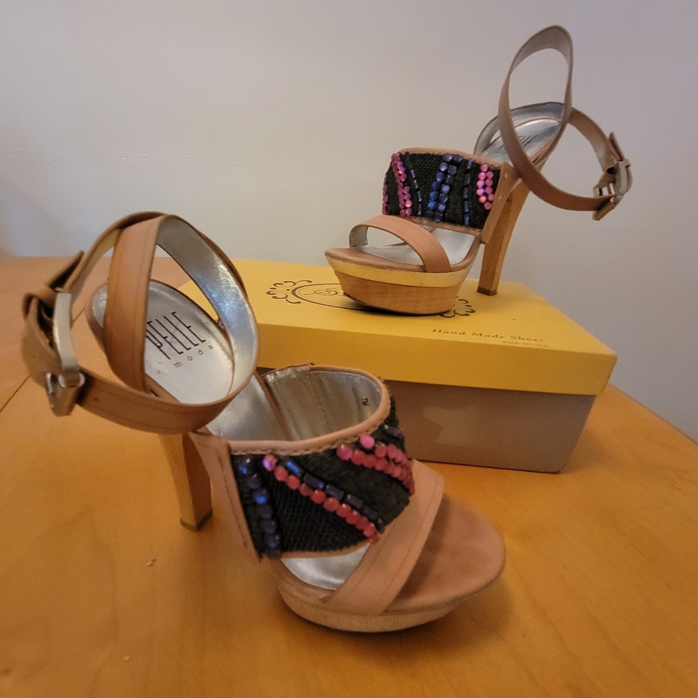 Pelle Moda Sexy Studded High Heel Size 7